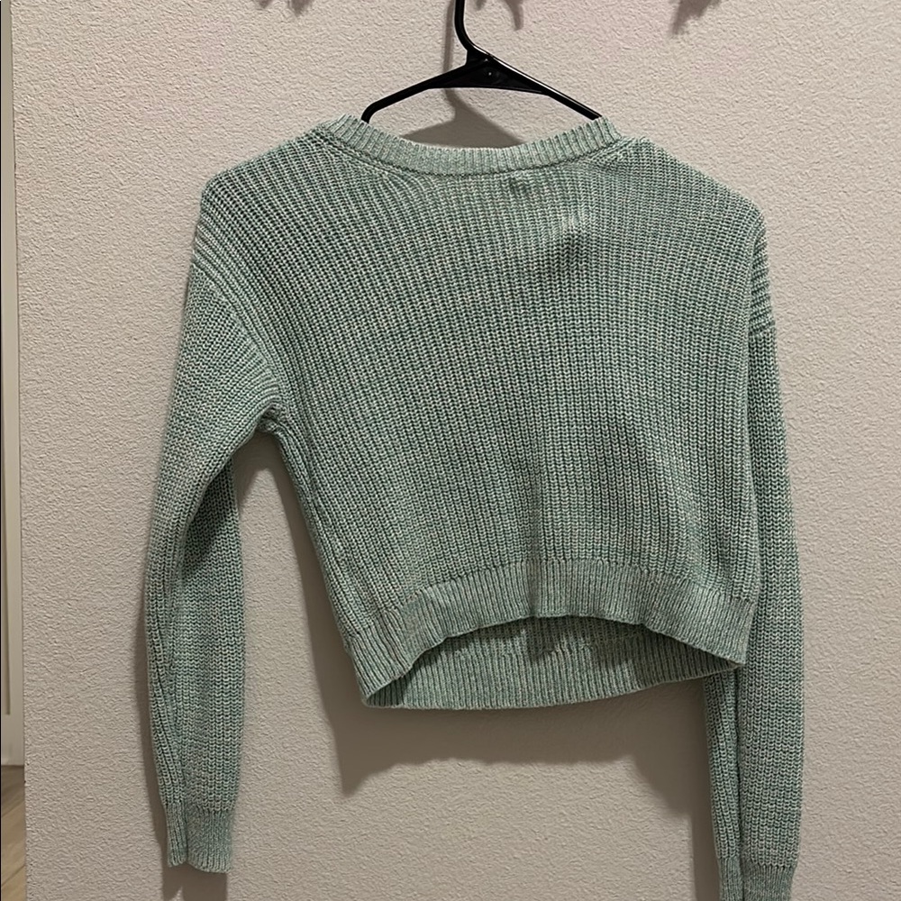 Cat & Jack Green Ribbed Knit Sweater